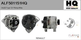 HQ ALF501151HQ - ALT NUEVO VALEO Type 12V 75Amp PR4