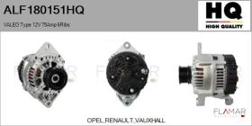 HQ ALF180151HQ - ALT NUEVO VALEO Type 12V 75Amp PR6