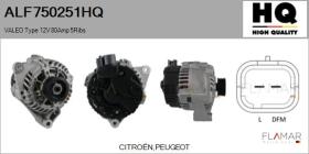 HQ ALF750251HQ - ALT NUEVO VALEO Type 12V 80Amp PR5