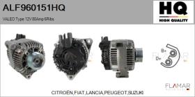 HQ ALF960151HQ - ALT NUEVO VALEO Type 12V 80Amp PR6