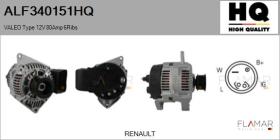 HQ ALF340151HQ - ALT NUEVO VALEO Type 12V 80Amp PR6