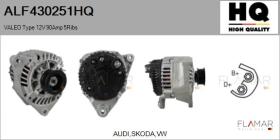 HQ ALF430251HQ - ALT NUEVO VALEO Type 12V 90Amp PR5