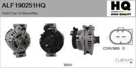 HQ ALF190251HQ - ALT NUEVO VALEO Type 12V 90Amp PR6