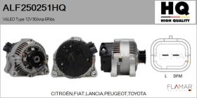 HQ ALF250251HQ - ALT NUEVO VALEO Type 12V 90Amp PR6