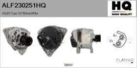 HQ ALF230251HQ - ALT NUEVO VALEO Type 12V 90Amp PR6
