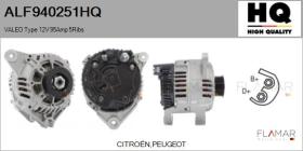HQ ALF940251HQ - ALT NUEVO VALEO Type 12V 95Amp PR5