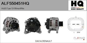 HQ ALF550451HQ - ALT NUEVO VALEO Type 12V 95Amp PR6
