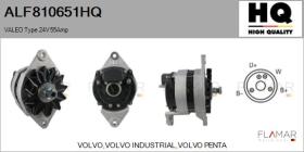 HQ ALF810651HQ - ALT NUEVO VALEO Type 24V 55Amp
