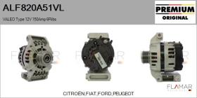 VALEO ALF820A51VL - ALT OE New VALEO Type 12V