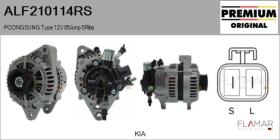 RS ALF210114RS - ALT REM. N/C POONGSUNG Type 12V 85Amp PR5