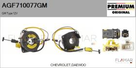 GM AGF710077GM - Anillo Airbag GM