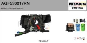 RENAULT NISSAN AGF530017RN - Anillo Airbag RENAULT