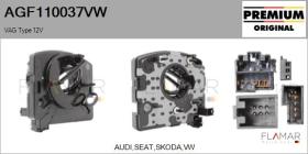 VW AGF110037VW - Anillo Airbag VAG