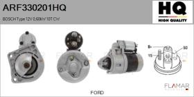 HQ ARF330201HQ - ARR NUEVO BOSCH Type 12V 0,60kW 10T CW