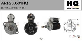 HQ ARF250501HQ - ARR NUEVO BOSCH Type 12V 0,80kW 9T CCW