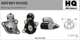 HQ ARF601101HQ - ARR NUEVO BOSCH Type 12V 0,90kW 8/9T CCW