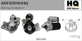 HQ ARF870101HQ - ARR NUEVO BOSCH Type 12V 0,90kW 9T CW