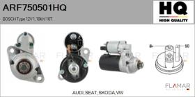 HQ ARF750501HQ - ARR NUEVO BOSCH Type 12V 1,10kW 10T