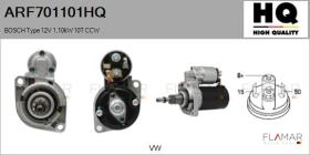 HQ ARF701101HQ - ARR NUEVO BOSCH Type 12V 1,10kW 10T CCW
