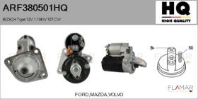 HQ ARF380501HQ - ARR NUEVO BOSCH Type 12V 1,10kW 10T CW