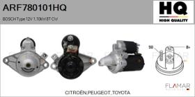 HQ ARF780101HQ - ARR NUEVO BOSCH Type 12V 1,10kW 8T CW