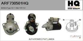 HQ ARF730501HQ - ARR NUEVO BOSCH Type 12V 1,1kW 10T CW