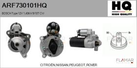 HQ ARF730101HQ - ARR NUEVO BOSCH Type 12V 1,40kW 10T CW