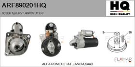 HQ ARF890201HQ - ARR NUEVO BOSCH Type 12V 1,40kW 9/11T CW