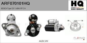 HQ ARF070101HQ - ARR NUEVO BOSCH Type 12V 1,40kW 9T CW
