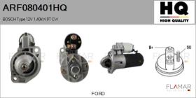 HQ ARF080401HQ - ARR NUEVO BOSCH Type 12V 1,40kW 9T CW