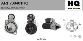 HQ ARF730401HQ - ARR NUEVO BOSCH Type 12V 1,40kW 9T CW