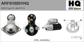 HQ ARF610201HQ - ARR NUEVO BOSCH Type 12V 1,40kW 9T CW