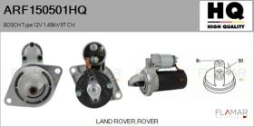 HQ ARF150501HQ - ARR NUEVO BOSCH Type 12V 1,40kW 9T CW