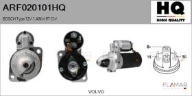 HQ ARF020101HQ - ARR NUEVO BOSCH Type 12V 1,40kW 9T CW