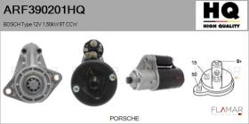 HQ ARF390201HQ - ARR NUEVO BOSCH Type 12V 1,50kW 9T CCW
