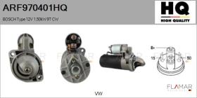 HQ ARF970401HQ - ARR NUEVO BOSCH Type 12V 1,50kW 9T CW