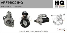 HQ ARF660201HQ - ARR NUEVO BOSCH Type 12V 1,70kW 10T CCW