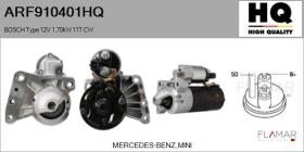 HQ ARF910401HQ - ARR NUEVO BOSCH Type 12V 1,70kW 11T CW