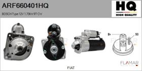 HQ ARF660401HQ - ARR NUEVO BOSCH Type 12V 1,70kW 9T CW