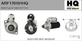 HQ ARF170101HQ - ARR NUEVO BOSCH Type 12V 1,80kW 10/11T CCW