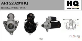 HQ ARF220201HQ - ARR NUEVO BOSCH Type 12V 1,80kW 10T CCW