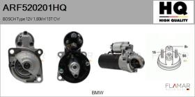 HQ ARF520201HQ - ARR NUEVO BOSCH Type 12V 1,80kW 13T CW