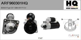 HQ ARF960301HQ - ARR NUEVO BOSCH Type 12V 1,80kW 9/11T CW