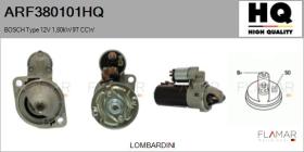 HQ ARF380101HQ - ARR NUEVO BOSCH Type 12V 1,80kW 9T CCW