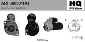 HQ ARF560301HQ - ARR NUEVO BOSCH Type 12V 1,80kW 9T CCW