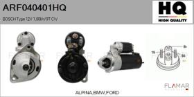 HQ ARF040401HQ - ARR NUEVO BOSCH Type 12V 1,80kW 9T CW