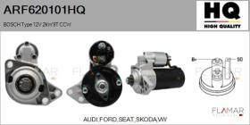 HQ ARF620101HQ - ARR NUEVO BOSCH Type 12V 2,00kW 9T CCW