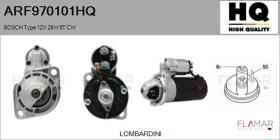 HQ ARF970101HQ - ARR NUEVO BOSCH Type 12V 2,00kW 9T CW