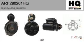 HQ ARF280201HQ - ARR NUEVO BOSCH Type 12V 2,20kW 11T CW