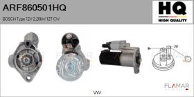 HQ ARF860501HQ - ARR NUEVO BOSCH Type 12V 2,20kW 12T CW